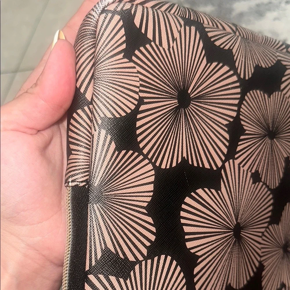 Trina Trina Turk black and pink Floral 13in Laptop Sleeve